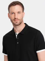 Ombre - Kelya - Poloshirt Heren - Korte Mouw - Zwart