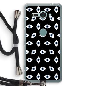 Eyes pattern: Sony Xperia XZ2 Compact Transparant Hoesje met koord