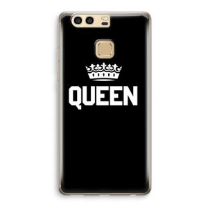 Queen zwart: Huawei P9 Transparant Hoesje