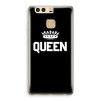 Queen zwart: Huawei P9 Transparant Hoesje