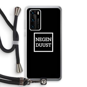 Negenduust black: Huawei P40 Transparant Hoesje met koord