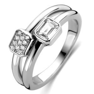 TI SENTO-Milano 12275ZI Ring zilver-zirconia zilverkleurig-wit