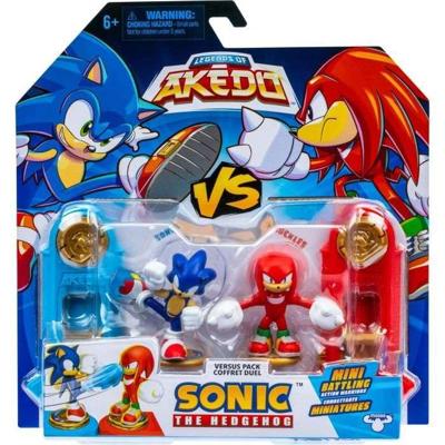 Sonic vs Knuckles Figure Duo - MOOSE TOYS - AKEDO - Quick Battle Pack, 2 Figuren en Controllers Inbegrepen