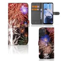 Motorola Moto E22 | E22i | Wallet Case | met Pasjes | Vuurwerk