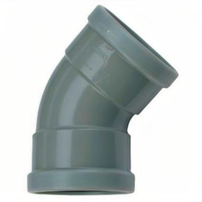 PVC Bocht 45° manchet - 2 x mof 160 mm