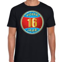 Verjaardagscadeau shirt hoera 16 jaar voor zwart voor heren 2XL  - - thumbnail