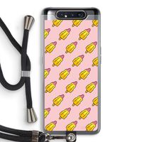 Waterijsjes: Samsung Galaxy A80 Transparant Hoesje met koord