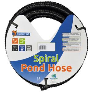 Superfish Zwarte Spiraalslang 25mm - 30m | Duurzaam & Knikvrij voor Vijverfiltratie