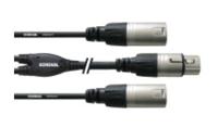 Cordial CFY 0.3 FMM audio kabel 0,3 m 2 x XLR (3-pin) XLR (3-pin) Zwart - thumbnail