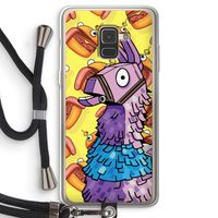 Loot Burger: Samsung Galaxy A8 (2018) Transparant Hoesje met koord