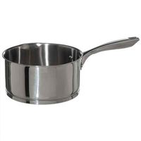 Steelpan/sauspan - Alle kookplaten geschikt - zilver - dia 20 cm - rvs