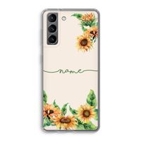 Zonnebloemen: Samsung Galaxy S21 Transparant Hoesje