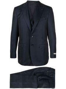 Canali costume à veste à simple boutonnage - Bleu