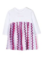 Missoni Kids robe à chevrons imprimés - Rose