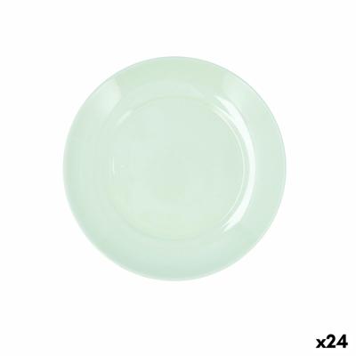 Dessertbord Luminarc Apy Paradise Groen Glas Ø 18 cm (24 Stuks)