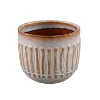 PTMD bloempot ruuby s grijs/bruin 11 cm | 18 stuks