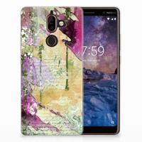 Smartphone hoesje Nokia 7 Plus Letter Painting