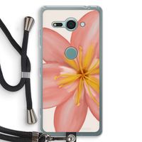 Pink Ellila Flower: Sony Xperia XZ2 Compact Transparant Hoesje met koord