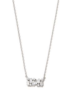 Suzanne Kalan collier en or blanc 18ct orné de diamants - Argent