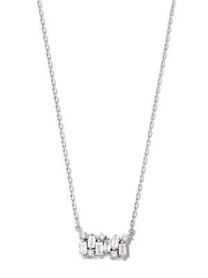 Suzanne Kalan collier en or blanc 18ct orné de diamants - Argent