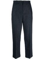 Kenzo micro-houndstooth straight-leg trousers - Bleu