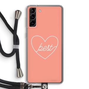 Best heart: Samsung Galaxy S21 Plus Transparant Hoesje met koord