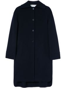 Jil Sander manteau en cachemire à simple boutonnage - Bleu