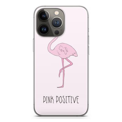 Pink positive: iPhone 13 Pro Transparant Hoesje