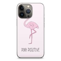 Pink positive: iPhone 13 Pro Transparant Hoesje