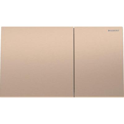 Geberit Sigma70 bedieningsplaat - 2-toets spoeling - vierkant - rvs - roodgoud 115.622.QB.1
