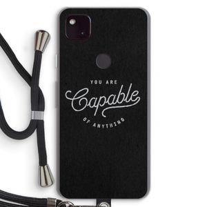 Capable: Pixel 4a 5G Transparant Hoesje met koord