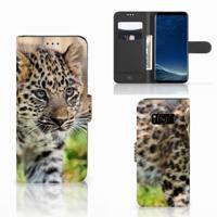Samsung Galaxy S8 | Telefoonhoesje | Met pasjeshouder | Baby Luipaard Samsung Galaxy S8 | Telefoonhoesje | Met pasjeshouder | Baby Luipaard