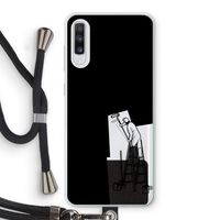 Musketon Painter: Samsung Galaxy A70 Transparant Hoesje met koord