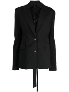 A.W.A.K.E. Mode blazer à détails de découpes - Noir