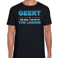Geert Voornaam cadeau - The man, The myth the legend - zwart - voor heren - verjaardag