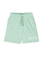 Givenchy Kids short à logo imprimé - Vert