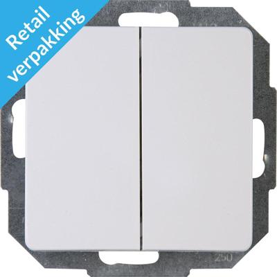 Kopp Paris arctic wit wissel/wissel schakelaar + wip - 4625002