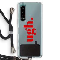 Ugh: Sony Xperia 5 III Transparant Hoesje met koord