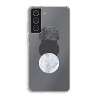 Marmeren cirkels: Samsung Galaxy S21 FE Transparant Hoesje