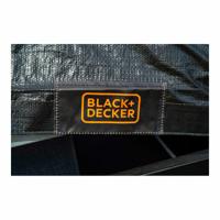 Aanhangwagenhoes Black & Decker Zwart 1,6 x 2,5 m