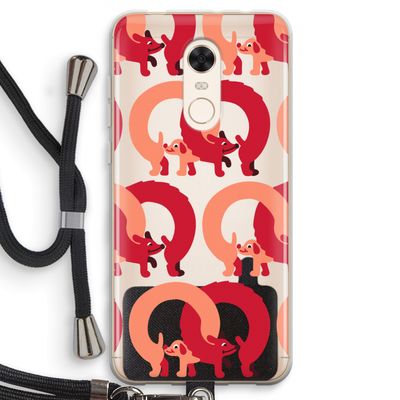 Dogs: Xiaomi Redmi 5 Transparant Hoesje met koord