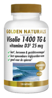 Golden Naturals Visolie 1400 TG & Vitamine D3 25mcg Capsules