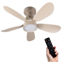 LED's Light Plafondventilator met lamp Taupe 25W 2600lm 2200K/6500K