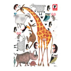 KEK Amsterdam muursticker Fiep Westendorp dieren (set van 24)