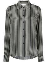 Closed Gestreept overhemd - Zwart - thumbnail