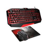 Toetsenbord en muis Spirit of Gamer SOG-3IN1-ES Zwart Rood AZERTY
