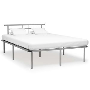 Bedframe metaal grijs 140x200 cm