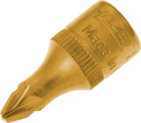 HAZET Dopsleutelbit 8507-PZ2 · 1/4 inch (6,3 mm) vierkant hol · Pozidriv-profiel PZ · SW PZ2