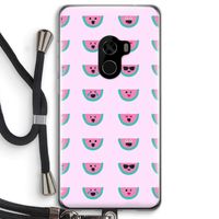 Smiley watermeloenprint: Xiaomi Mi Mix 2 Transparant Hoesje met koord Smiley watermeloenprint: Xiaomi Mi Mix 2 Transparant Hoesje met koord