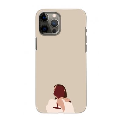 I drink wine: Volledig geprint iPhone 12 Pro Hoesje